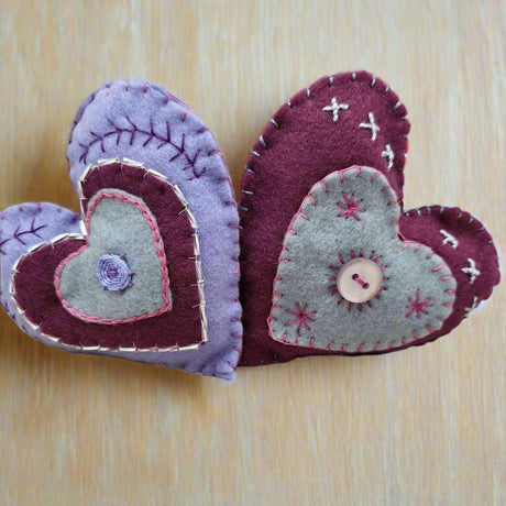 Valentines Felt Hearts Craft Workshop