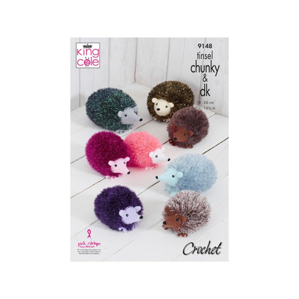 King Cole Crochet Hedgehog Knitting Pattern 9148