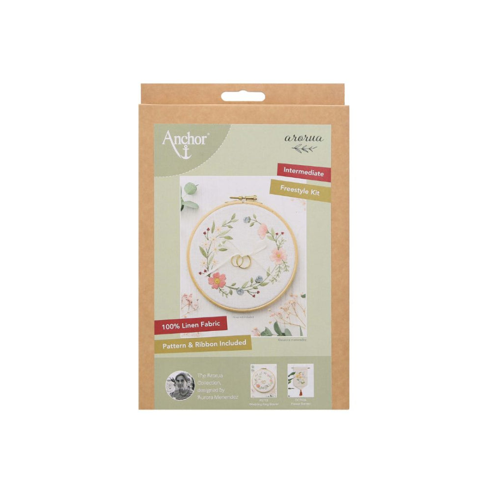 Anchor Wedding Ring Bearer Embroidery Kit