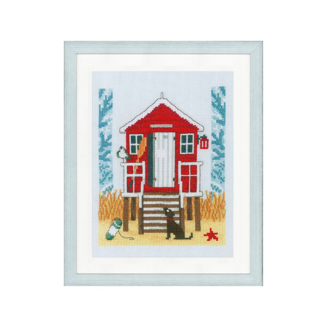 Beach Cabin Cross Stitch Kit