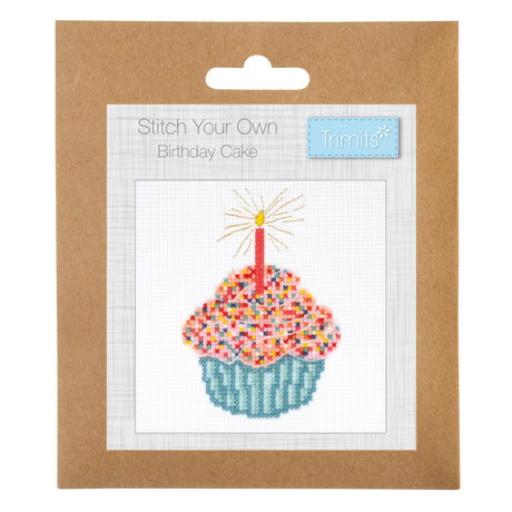 Birthday Cake Cross Stitch Kit