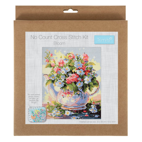 Bloom Printed Cross Stitch Kit