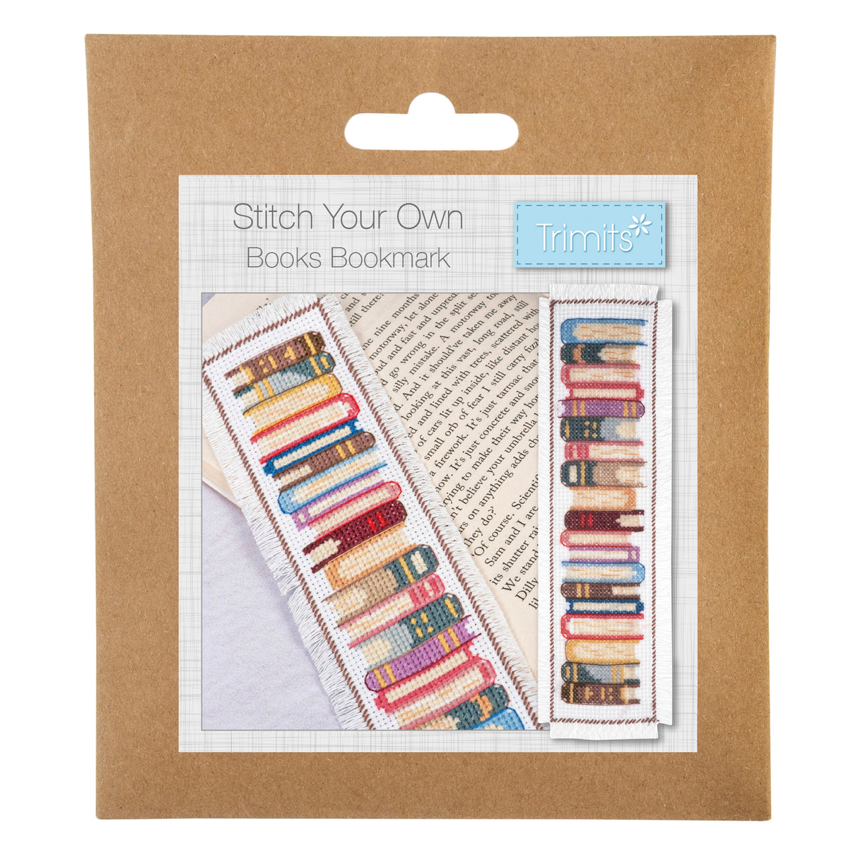 Books Cross Stitch Bookmark Kit