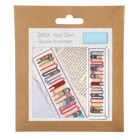 Books Cross Stitch Bookmark Kit