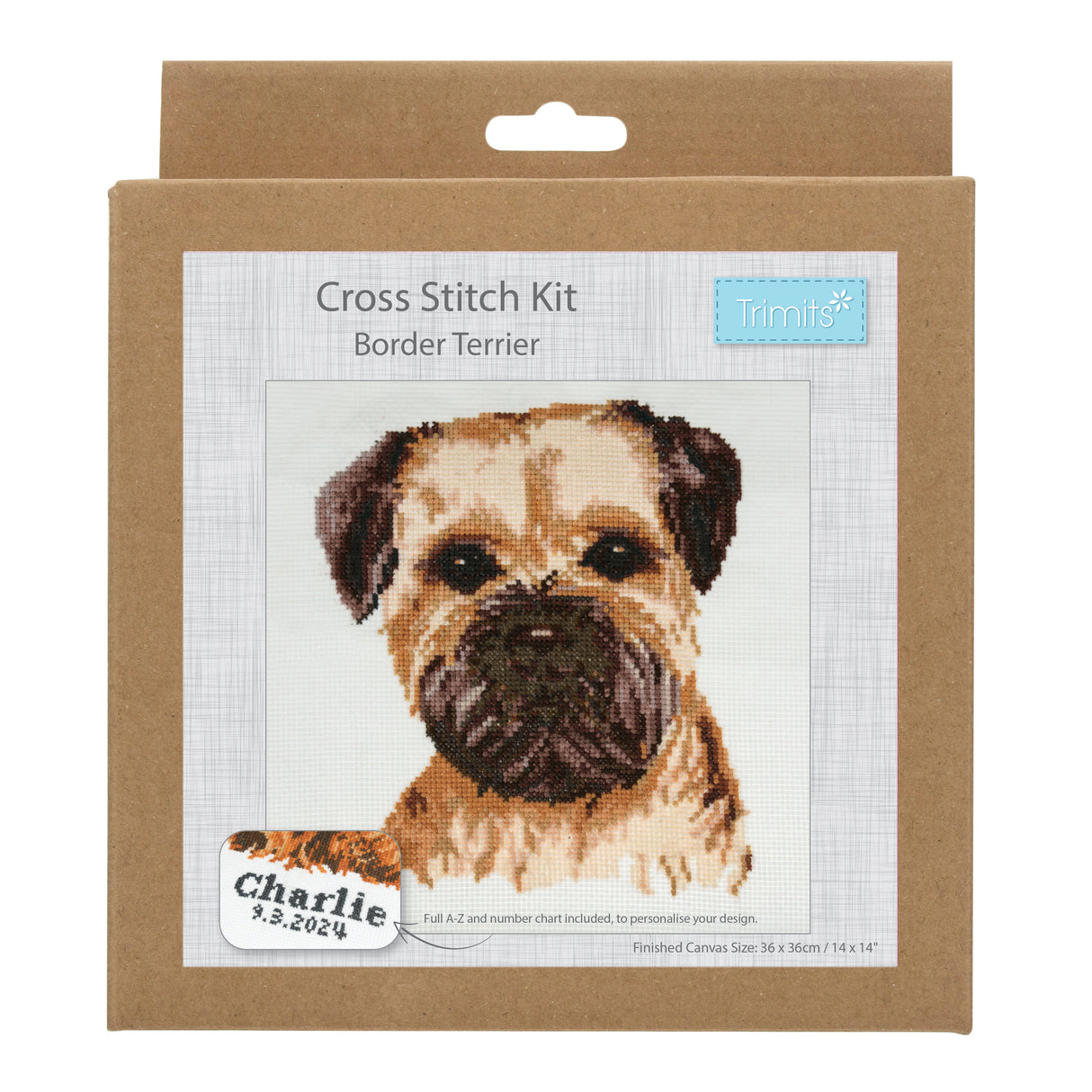 Border Terrier Cross Stitch Kit