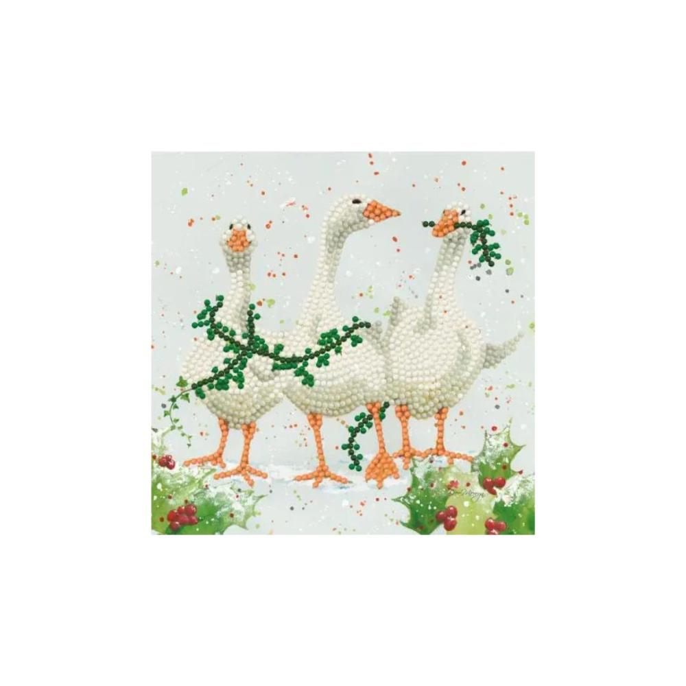 Diamond Art Geese Christmas Card Kit