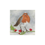 Diamond Art Robin Christmas Card Kit