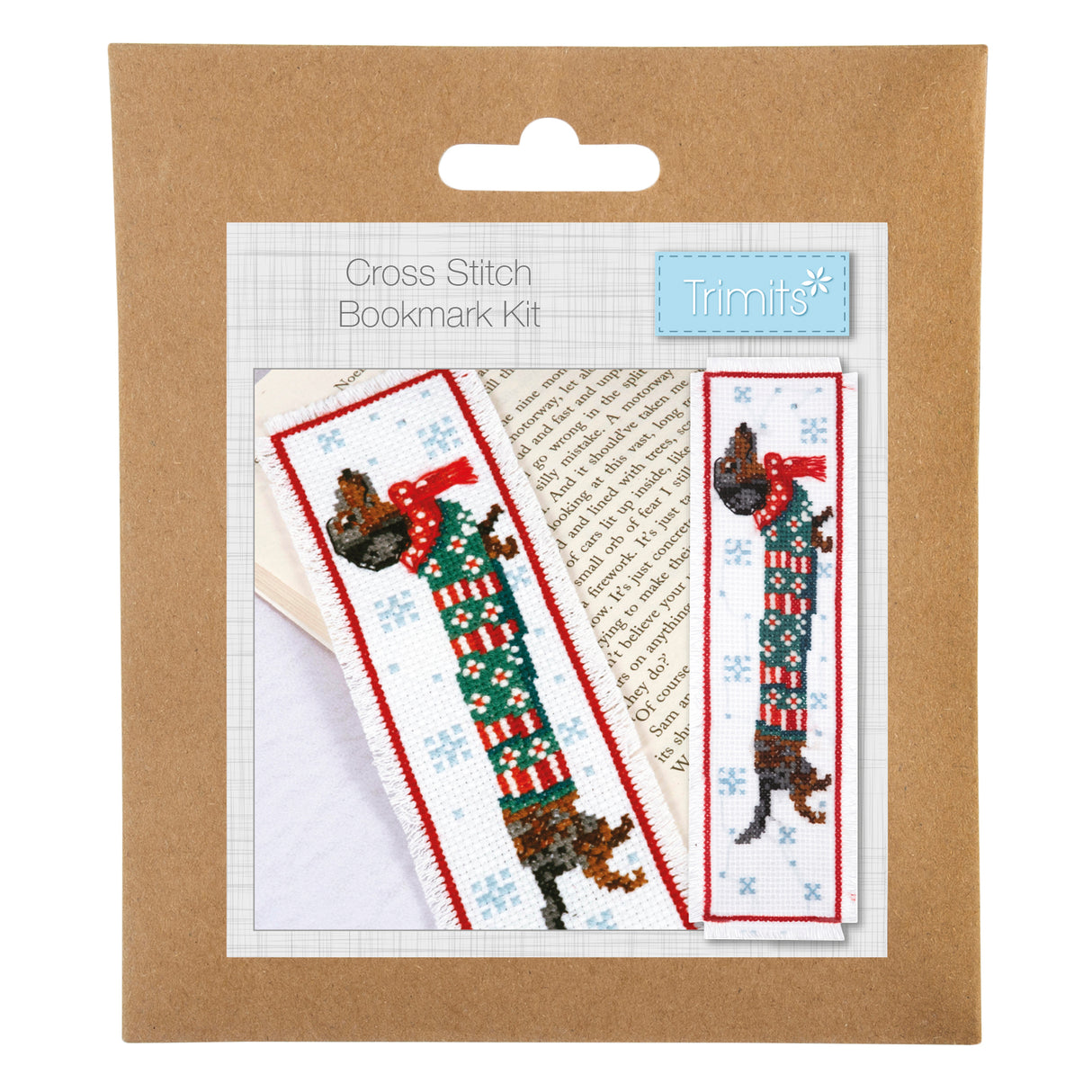 DMC Sausage Dog Bookmark Cross Stitch Kit