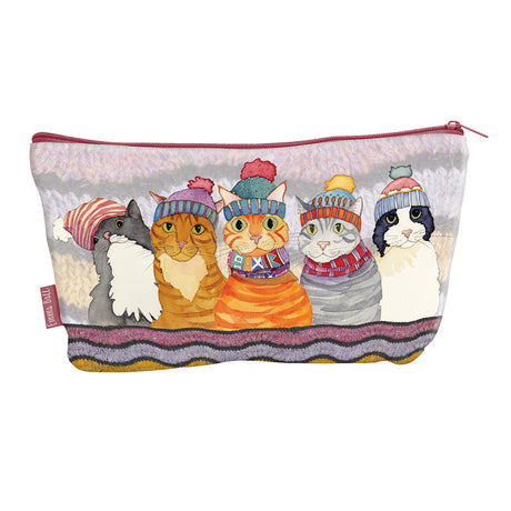 Emma Ball Cats in Hats Zipped Pouch