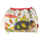 Emma Ball Hedgehog Drawstring Bag