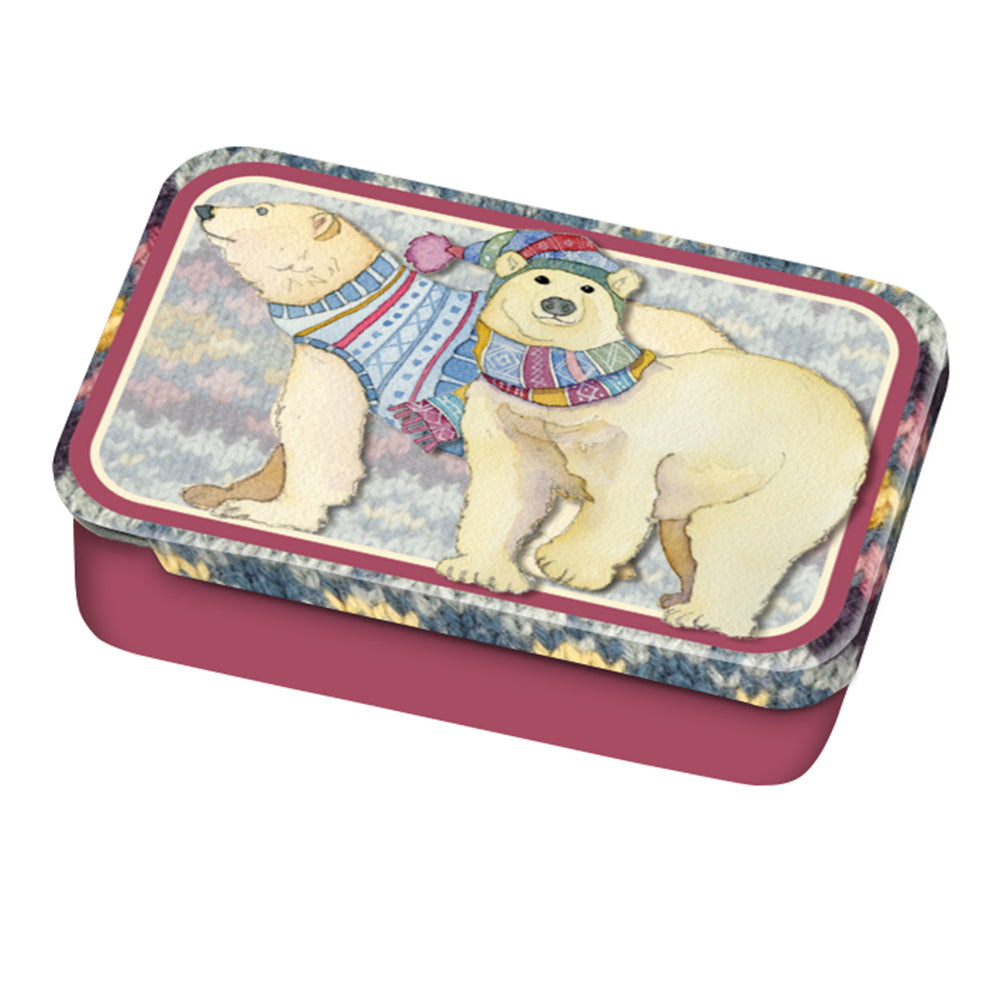 Emma Ball Polar Bears Pocket Tin