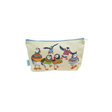 Emma Ball Woolly Puffins Zipped Pouch