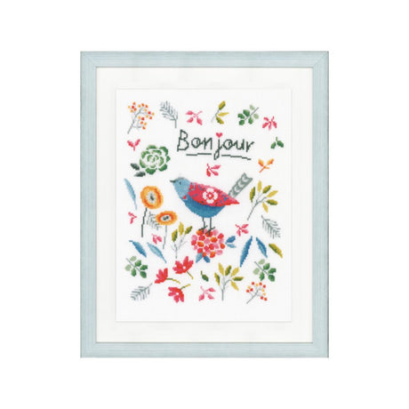 Flower Bird Cross Stitch Kit