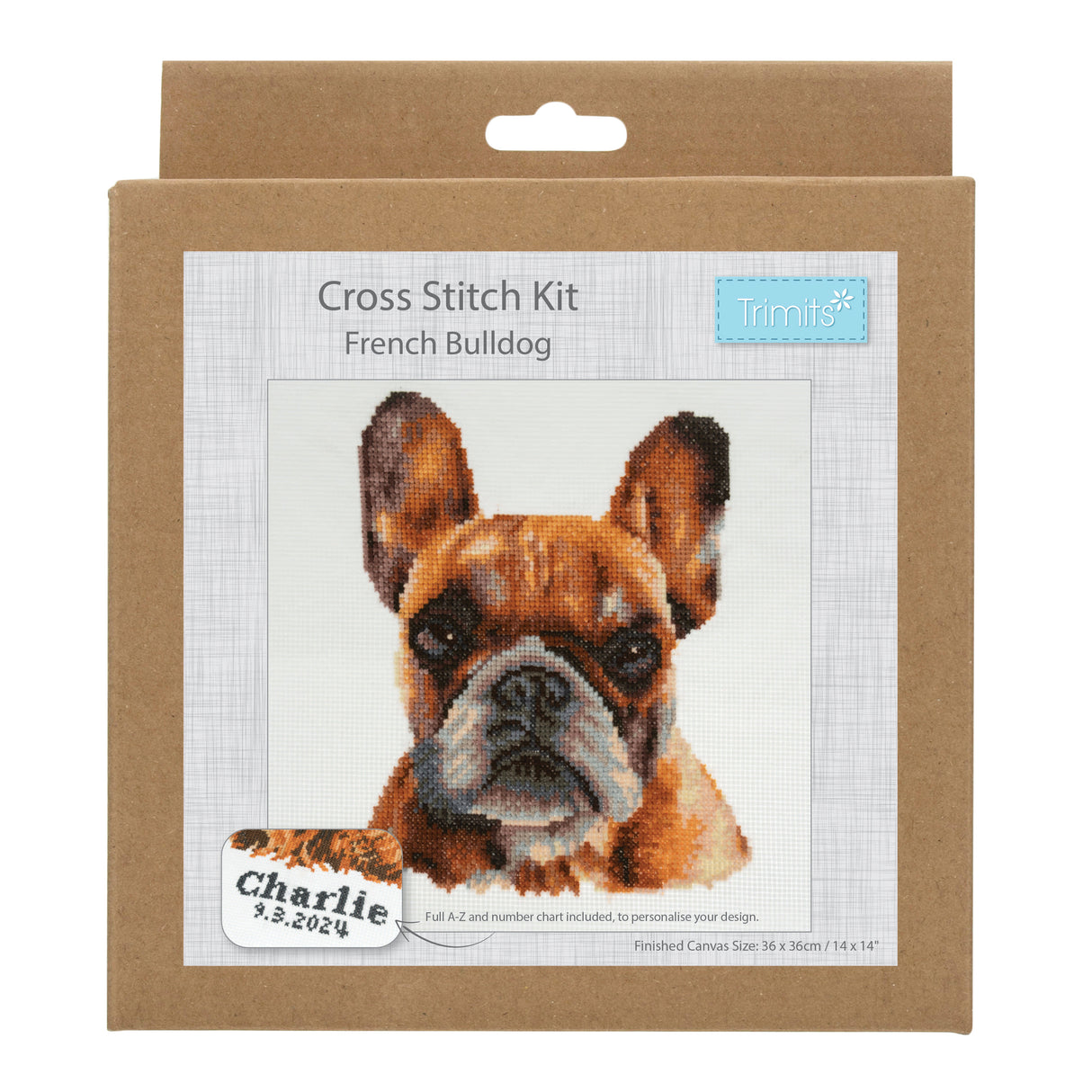 French Bulldog Cross Stitch Kit