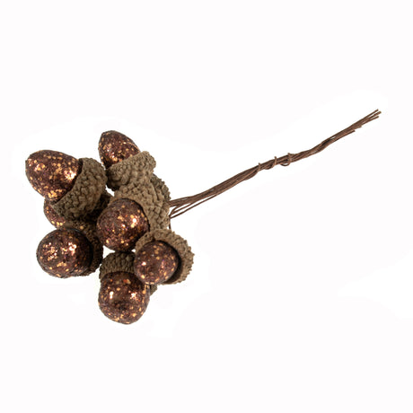 Glitter Acorns Bronze