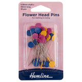 Hemline Flower Head Pins