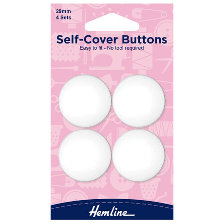 Hemline Self Cover Buttons 29 mm