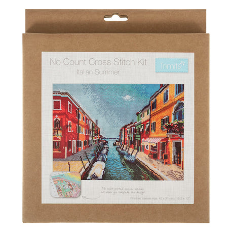 Italian Summer Printed Cross Stitch Kit