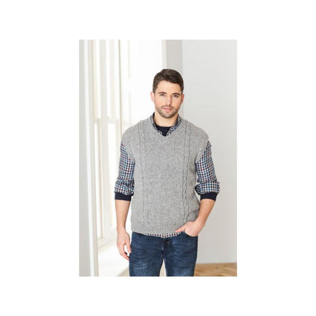 King Cole Mens Aran Knitting Pattern 5659