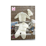 King Cole Baby Aran Knitting Pattern 5222