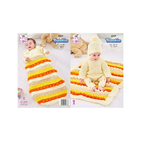 King Cole Baby Chunky Knitting Pattern 6229