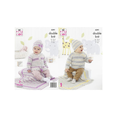 King Cole Baby DK Knitting Pattern 5391