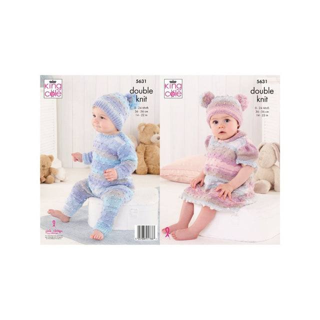 King Cole Baby DK Knitting Pattern 5631