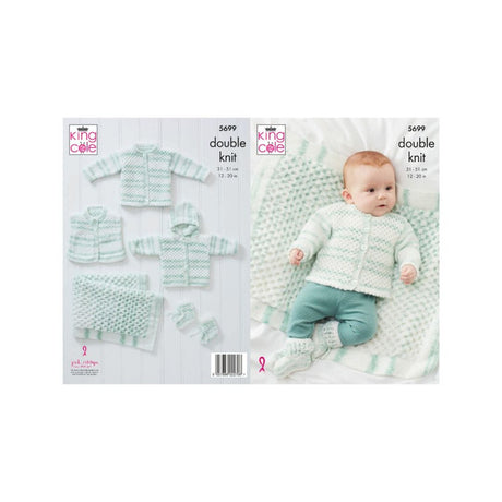 King Cole Baby DK Knitting Pattern 5699