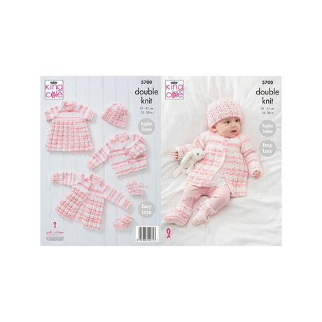 King Cole Baby DK Knitting Pattern 5700