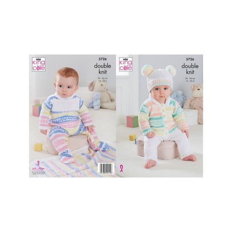 King Cole Baby DK Knitting Pattern 5726