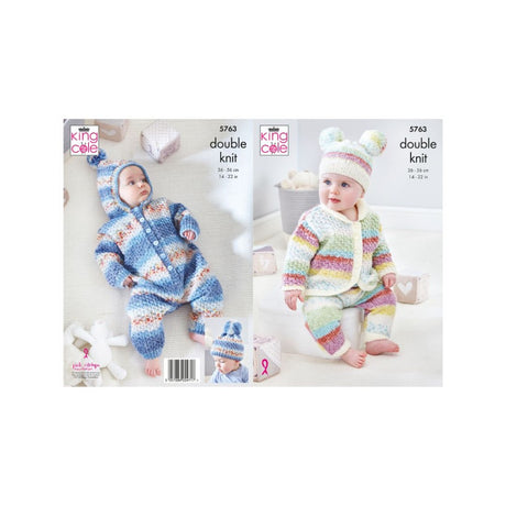 King Cole Baby DK Knitting Pattern 5763