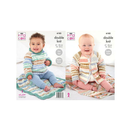 King Cole Baby DK Knitting Pattern 6183