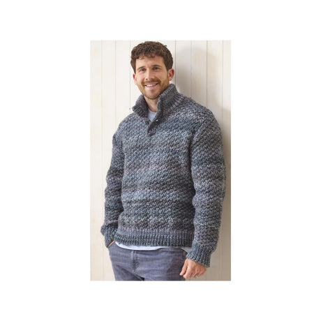 King Cole Chunky Mens Sweater Pattern 6242