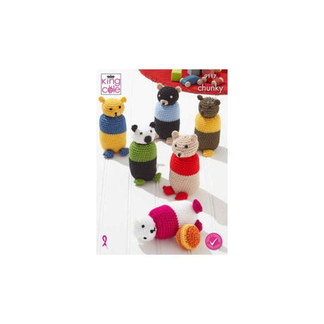 King Cole Toy Skittle Crochet Pattern 9117