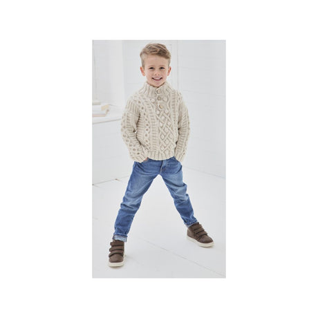 King Cole Kids Aran Knitting Pattern 6171