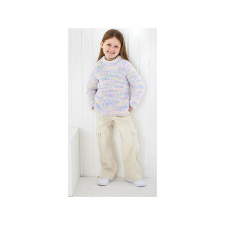 King Cole Kids Chunky Sweater Knitting Pattern 6239