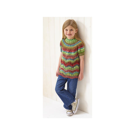 King Cole Kids Short Sleeved Sweater Pattern 6244