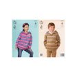 King Cole Kids DK Hoodie Knitting Pattern 3717