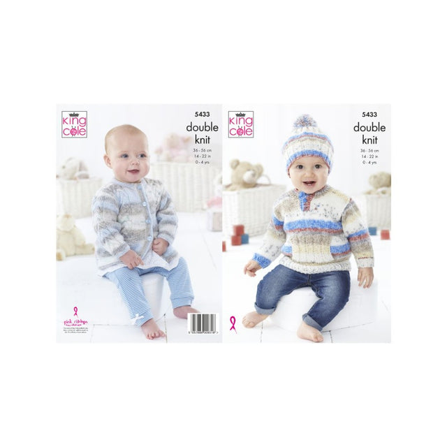 King Cole Kids DK Knitting Pattern 5433