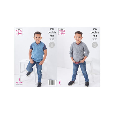 King Cole Kids DK Knitting Pattern 5706