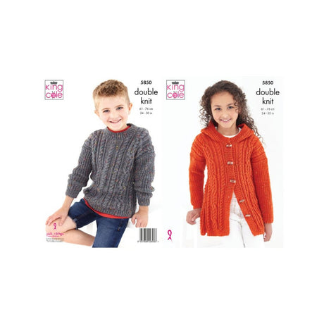 King Cole Kids DK Knitting Pattern 5850