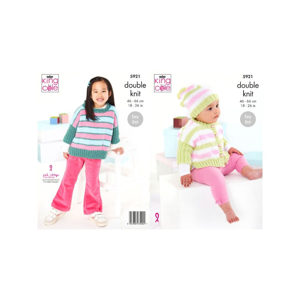 King Cole Kids DK Knitting Pattern 5921