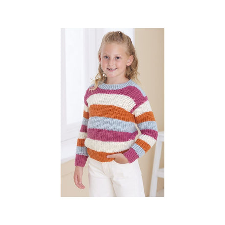 King Cole Kids DK Sweater Knitting Pattern 6260