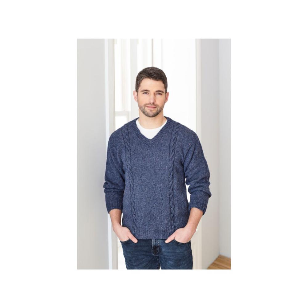 King Cole Mens Aran Knitting Pattern 5659