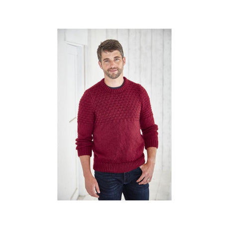 King Cole Mens Chunky Sweater Knitting Pattern 5820