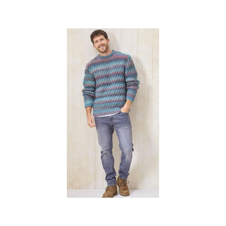 King Cole Mans Chunky Jumper Knitting Pattern 6242