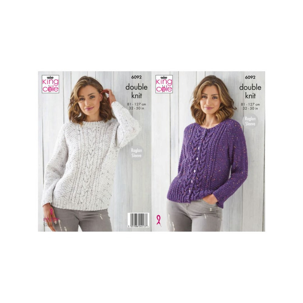 King Cole Ladies DK Knitting Pattern 6092 – Wool n Stuff