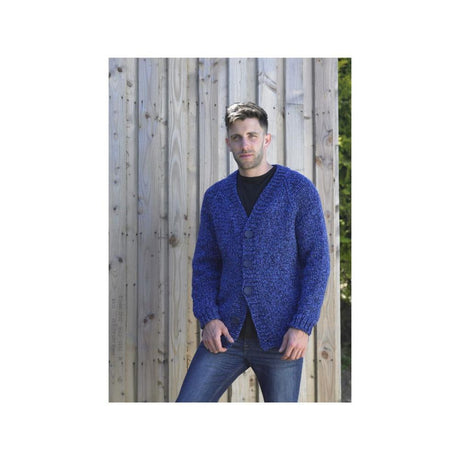 King Cole Mens Super Chunky Cardigan Knitting Pattern 5307