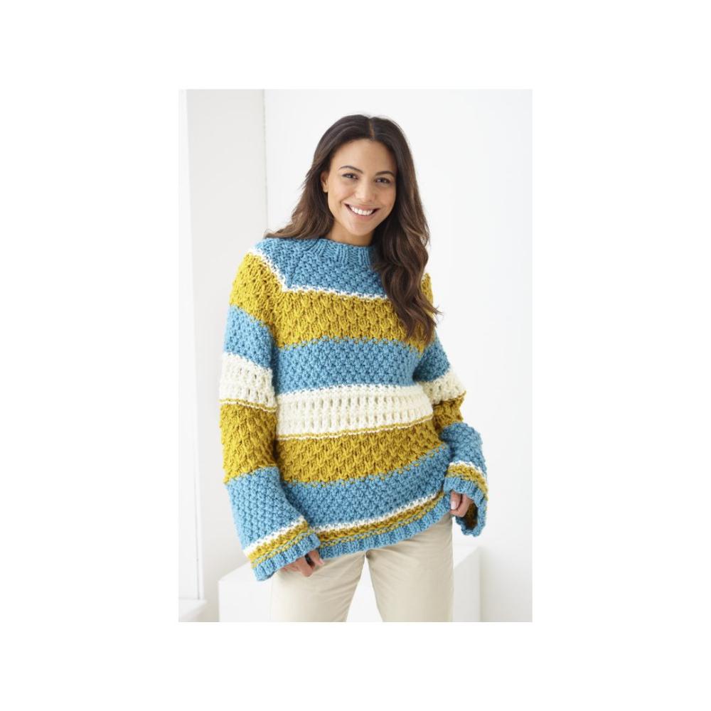 King Cole Super Chunky Sweater Knitting Pattern 6219