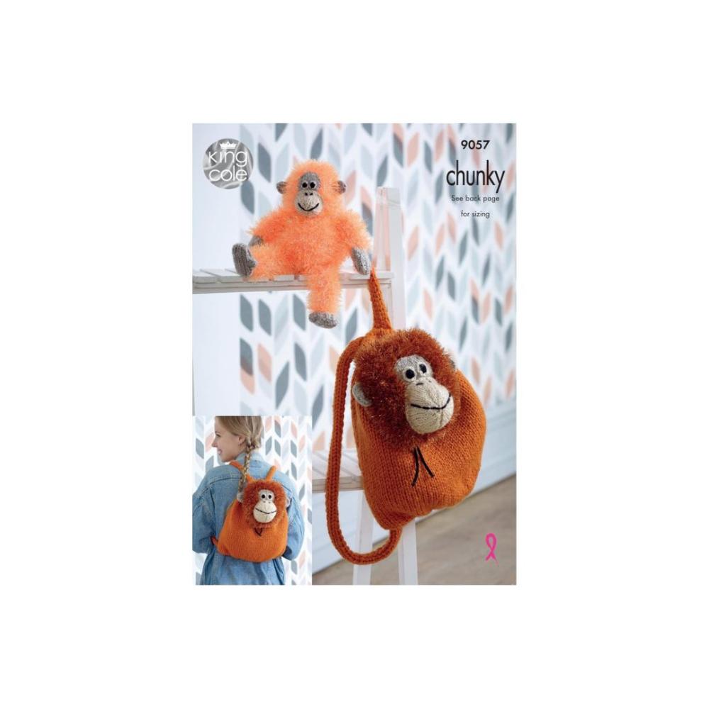 King Cole Tinsel Orangutan Knitting Pattern 9057